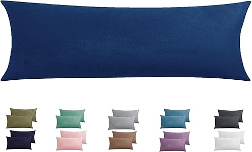 Miniatura 110 de TELUS 2 Pack Zippered Velvet Standard Pillowcases, Super Soft and Cozy Luxury Fuzzy Flannel Pillow Cases with Zipper, 20x26 Inches, Light Blue