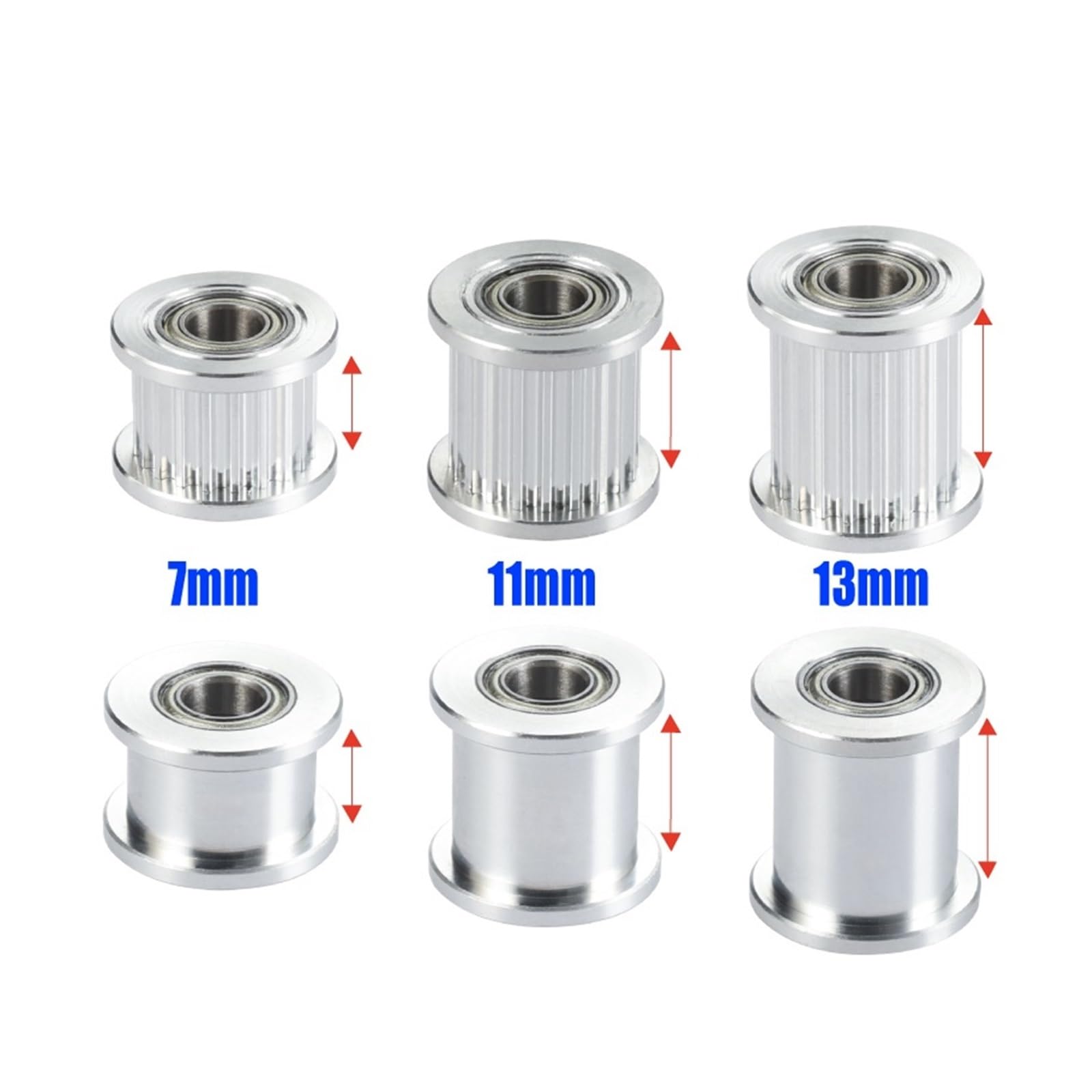 Polea Loca GT2, Compatible con Mellow, 20T Orificio de 5 mm