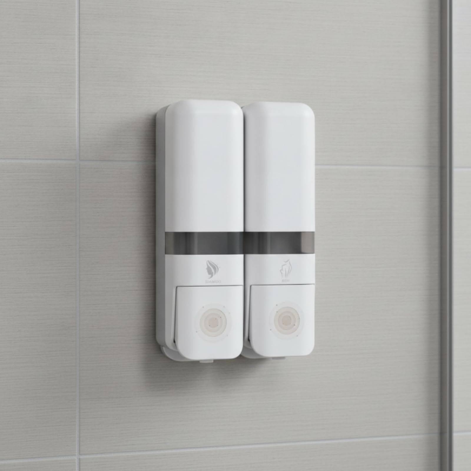 Dispenser di Sapone con Montaggio a Parete Adesivo Dispenser di Sapone da Parete Compatto Dosatore a Pompa a per Hotel