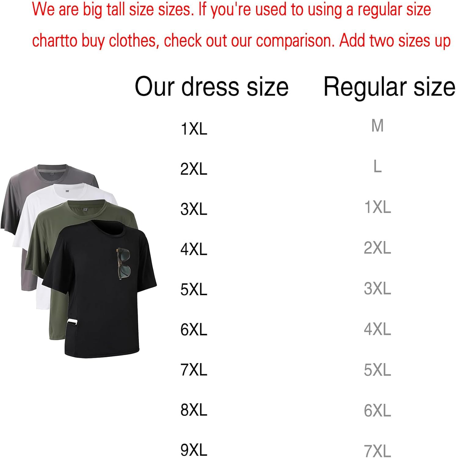 4 Pack Men's Big and Tall Shirts Summer Workout Shirts Casual T-Shirts Short Sleeve for Athletic Running Gym - Image 4