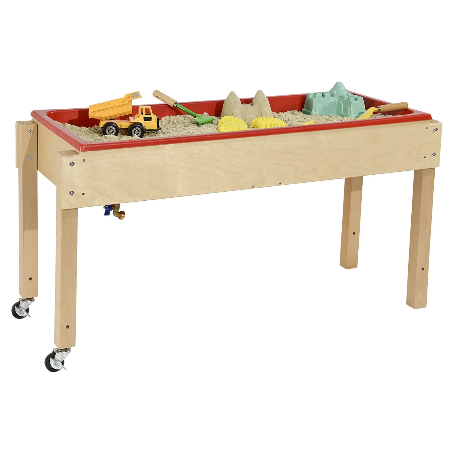 Contender Sand and Water Table, Mobile Sensory Table with Lid