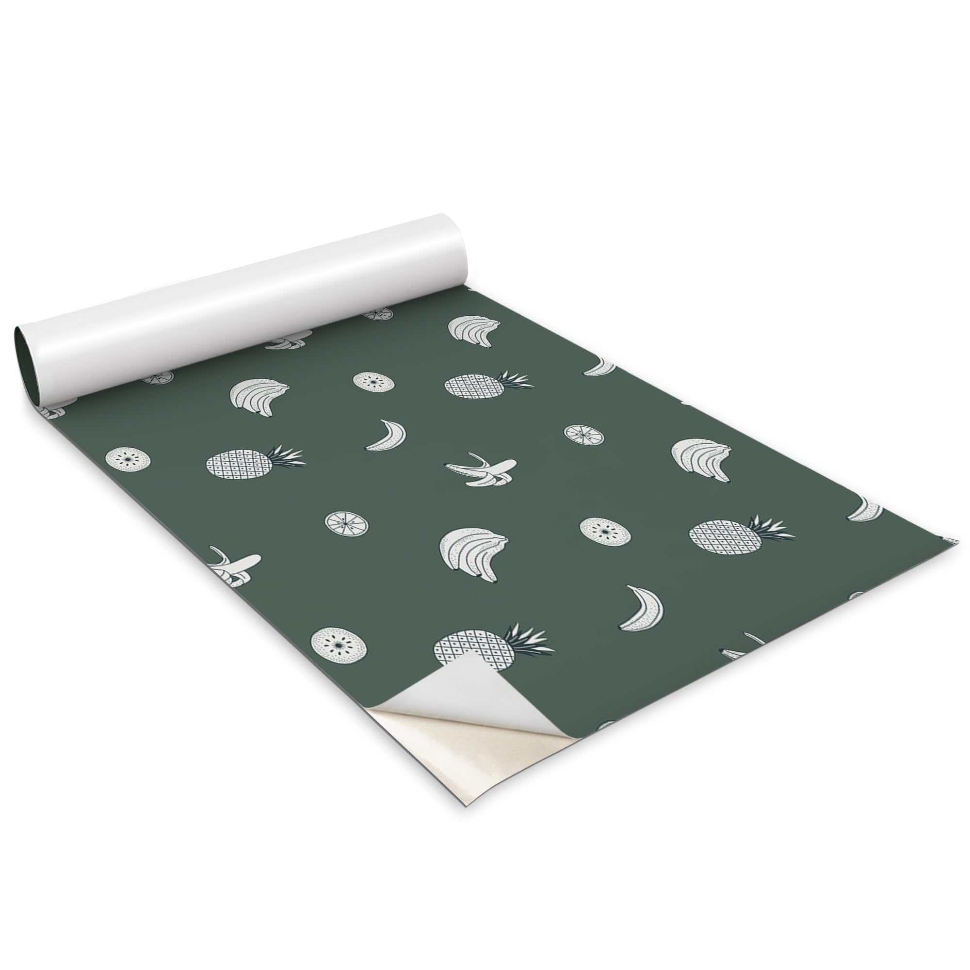 Papel pintado autoadhesivo para muebles de cocina 100x50 cm motivo piña mate