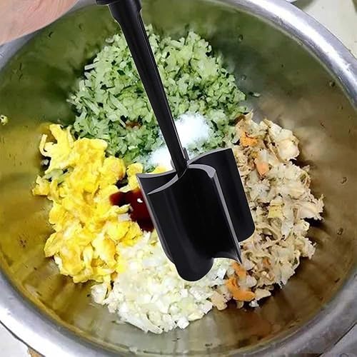 Miniatura 3 de Picador de carne, picador de hamburguesas de plástico de alta calidad, triturador de papas de mano, multifuncional, duradero, accesorio de cocina