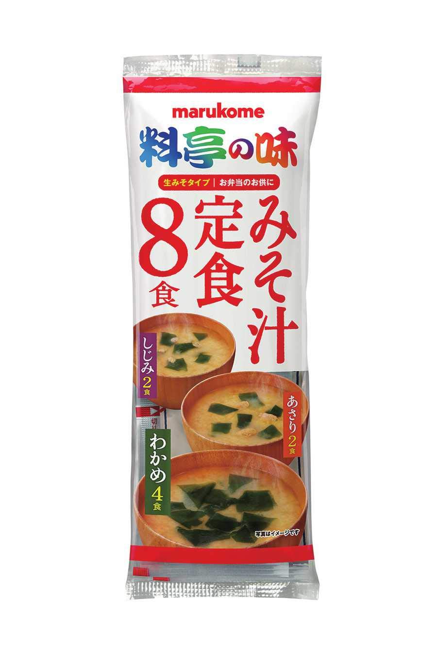 Amazon | マルコメ 生みそ汁 料亭の味 みそ汁定食 即席味噌汁 8食×12袋