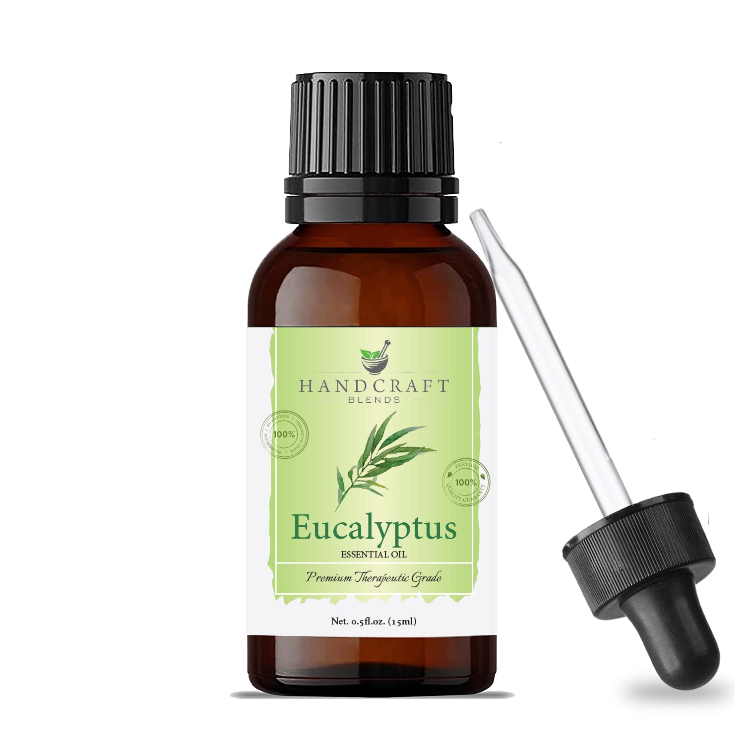 Handcraft Blends Eucalyptus Essential Oil - Pure, Natural, Undiluted & Organic | Cold & Cough, Hair Growth, Steam Inhalation, Aromatherapy, Skin Care, Relax Muscle 15 Ml