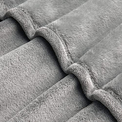 Image of BEDELITE Big Fleece Blanket - 120 inch x 120 inch (10' x 10'), Super Soft Fluffy Fuzzy Oversized King Blanket for Bed, Couch, Sofa, Camping, Fits Whole Family, Grey