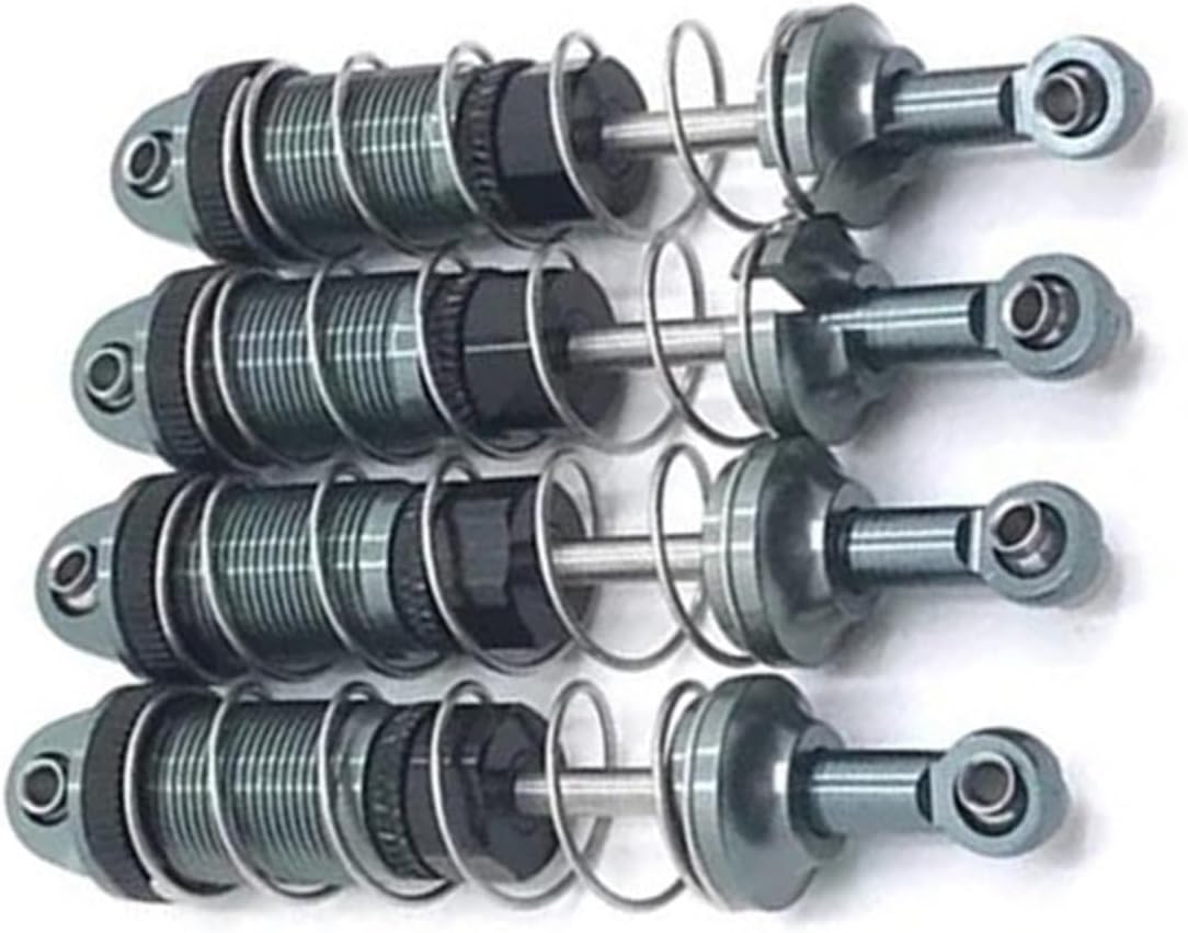 RC Spare Part for HB ZP1001 ZP1002 ZP1003 ZP1004 ZP1005 ZP1009 ZP1010 ZP1006 ZP1007 ZP1008 Metal Shock Absorber Damper 1/10 rc Car Upgrade Parts(Gray)