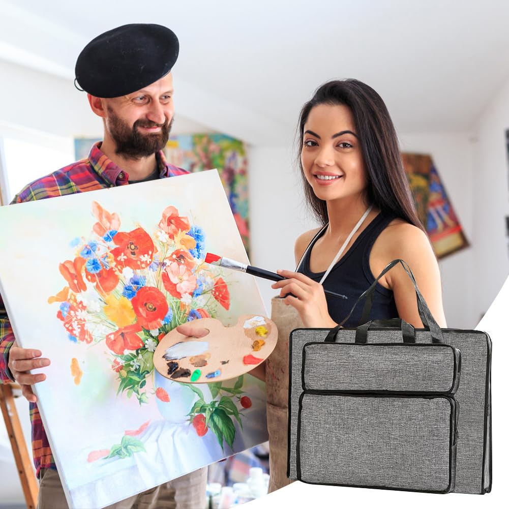CEWROM A3 Zeichentasche, wasserdichte Transporttasche für Zeichenplatte & Skizzen – Tragbare Kunst-Portfolio-Tragetasche für Kinder & Künstler – Zeichenbrett Tasche, Künstlermappe, Kunsttasche