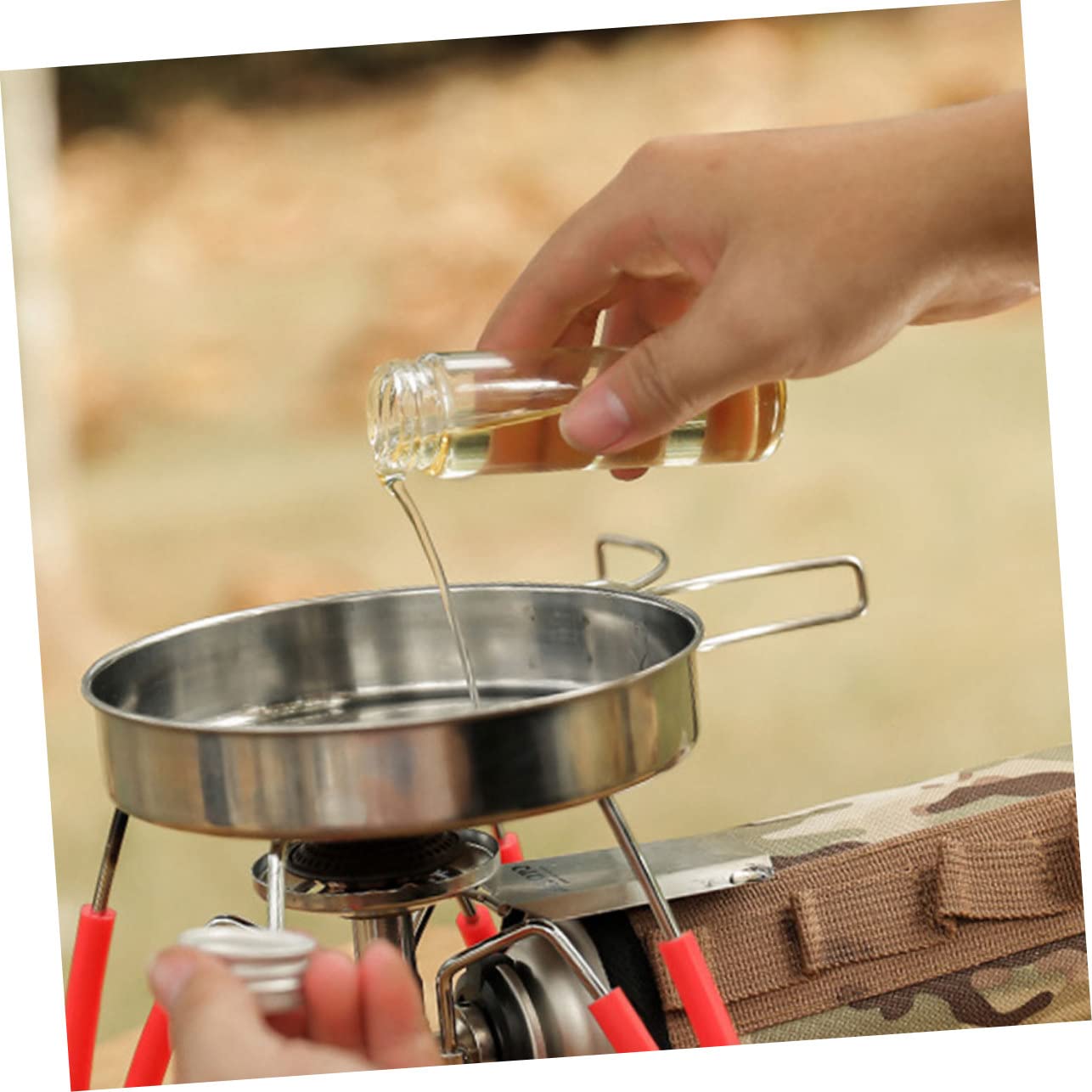 Cabilock Bolsa De Almacenamiento Para Condimentos Bolsa Para Organizar Minibotellas Camping o Picnic Contenedor De Condimentos