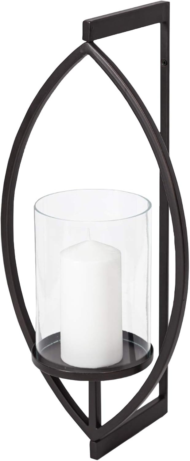Mercana Furniture & Decor 68417-Drax Wall Candle Holder, Matte-Black