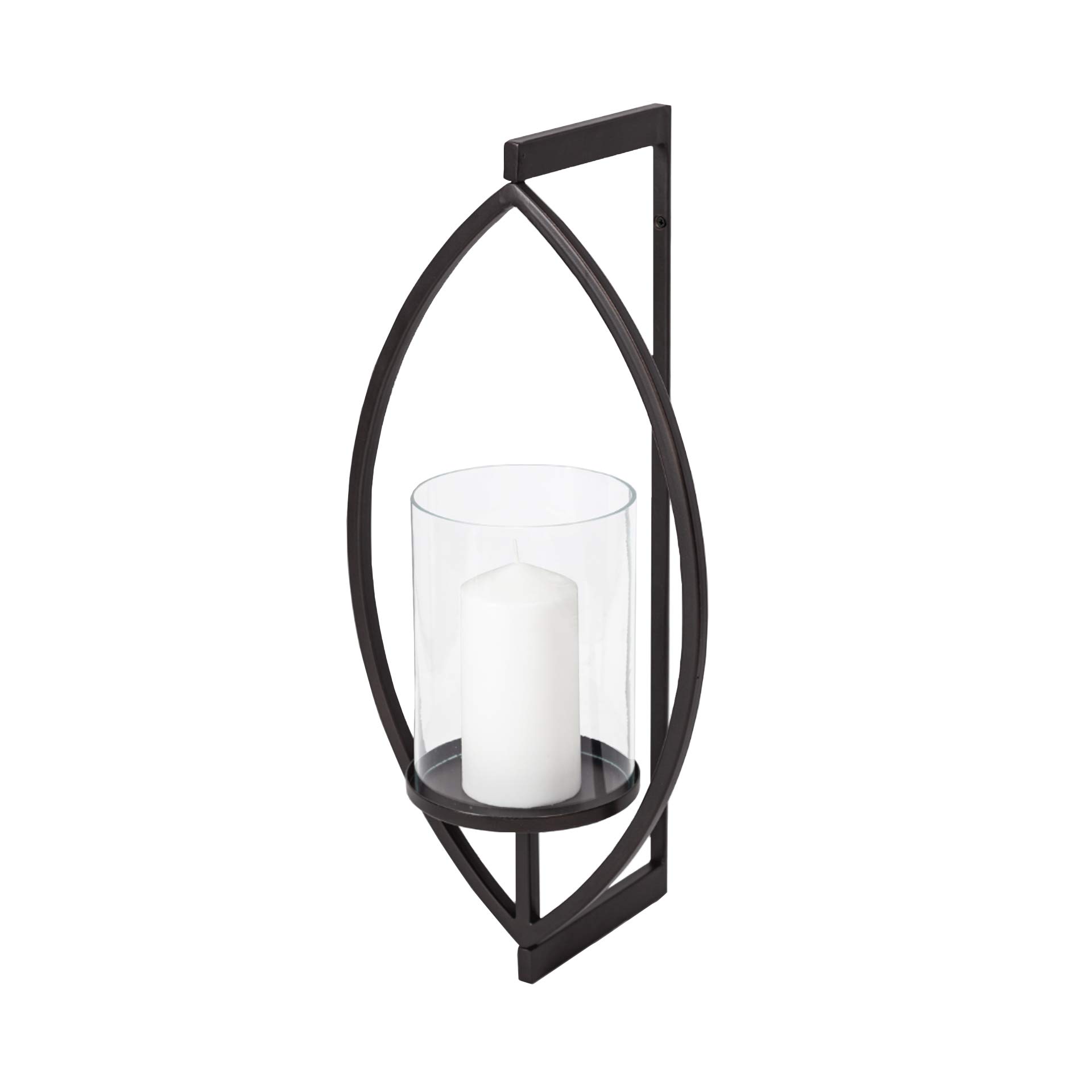 Mercana Furniture & Decor 68417-Drax Wall Candle Holder, Matte-Black