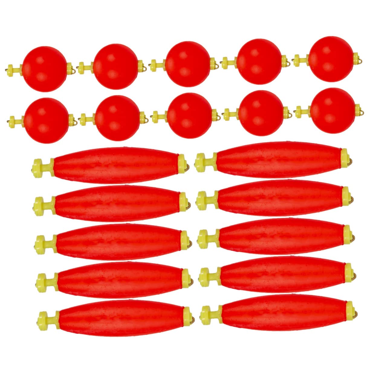 Sosoport Lot De 4 Flotteurs De Pêche À La Mouche en Eva Résistant pour Équipement De Pêche 20 Pièces X 4