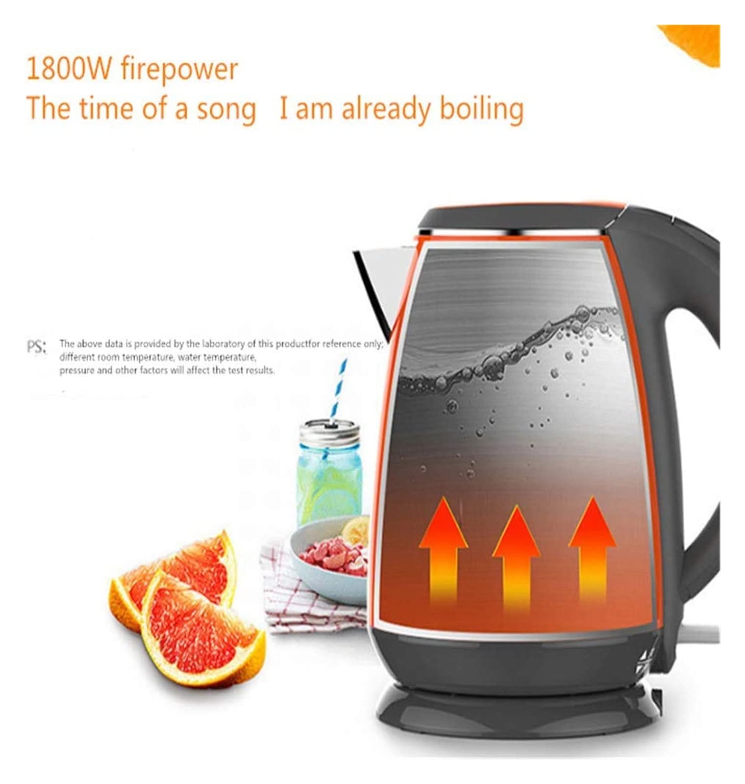 Hervidor eléctrico de café de preparación rápida, hervidor de agua con silbato, autoapagado, autoprotección en seco antiquemaduras, termo de temperatura constante The New