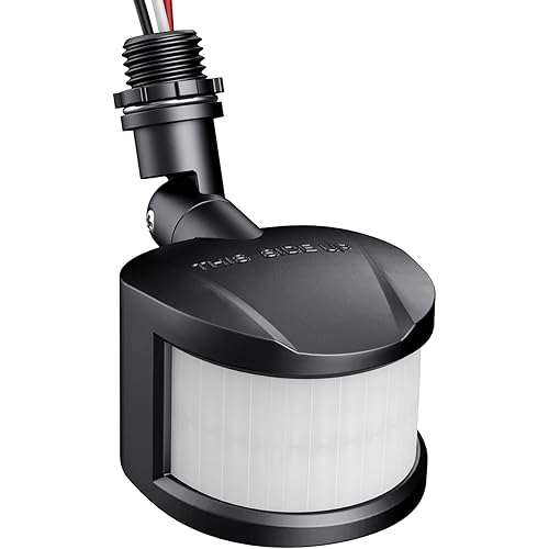 Olafus 180 Degree Detection Range Motion Sensor, Dusk to Dawn Detector, Adjustable Time, Detection Distance, Replacement Motion Security Flood Lights Sensor