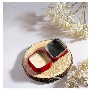 SPHINX Scented Soy Wax Candle – Vegan Fragrance, Tin Container, 20H Burn,Eco-Friendly,Ideal for Festivals, Diwali, Pooja, Housewarming, Gifts & Return Favours- (1 Piece, Rose)
