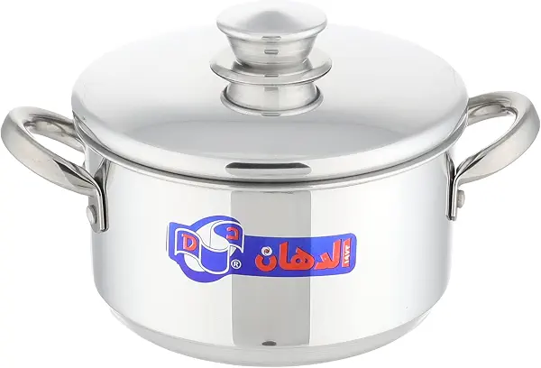سعر ومواصفات حلة بمقابض ستانلس ستيل من الدهان، 16 سنتيمتر - فضي (B08WJN8NPZ) على Amazon EG