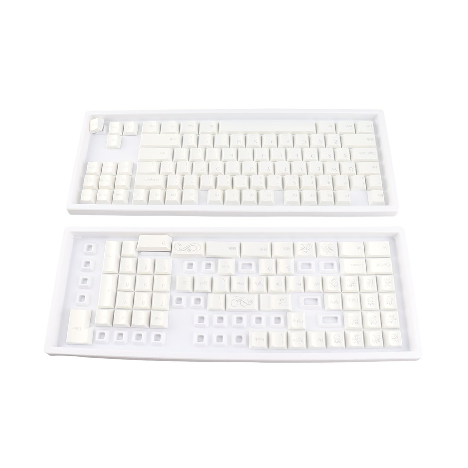 Nasadki na Klawisze Klawiatury Mechanicznej, 152 Klawisze o Profilu XDA Ergonomiczne Nasadki na PBT, Zestaw Klawiszy ze ściągaczem do Klawiszy do Klawiatur 61 87 98 104 108