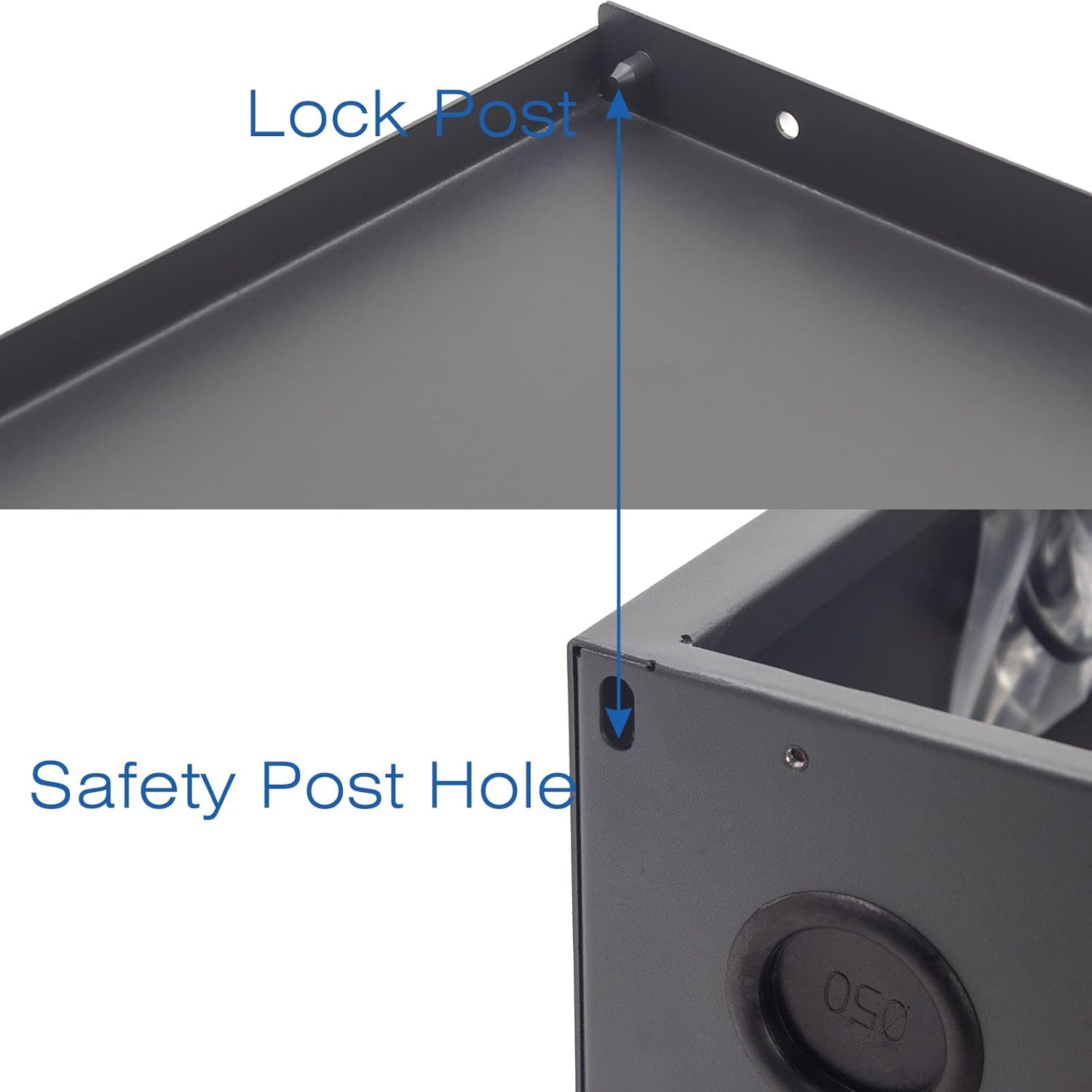 DVR Security Lockbox NVR Heavy Duty 16 Gauge Steel with AC Fan for Wall or Floor Mount Enclosure(18 x 18 x 5 Inches) by CENTROPOWER