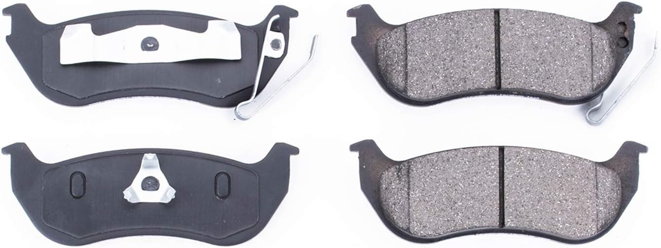 PowerStop Rear Brake Pads For Jeep Liberty 2003-07 |TJ 2003-04 |Wrangler 2003-06 - Z16 Ceramic Brake Pads Replacement, 16-981
