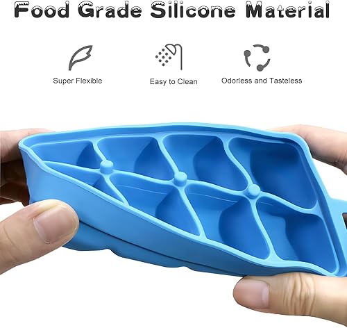 Miniatura 4 de Mini Silicone Popsicles Molds, Kids DIY Popsicles Molds, Easy-Release BPA-free Mini Popsicle Molds with 50 Sticks, Popsicles Molds Storage Container