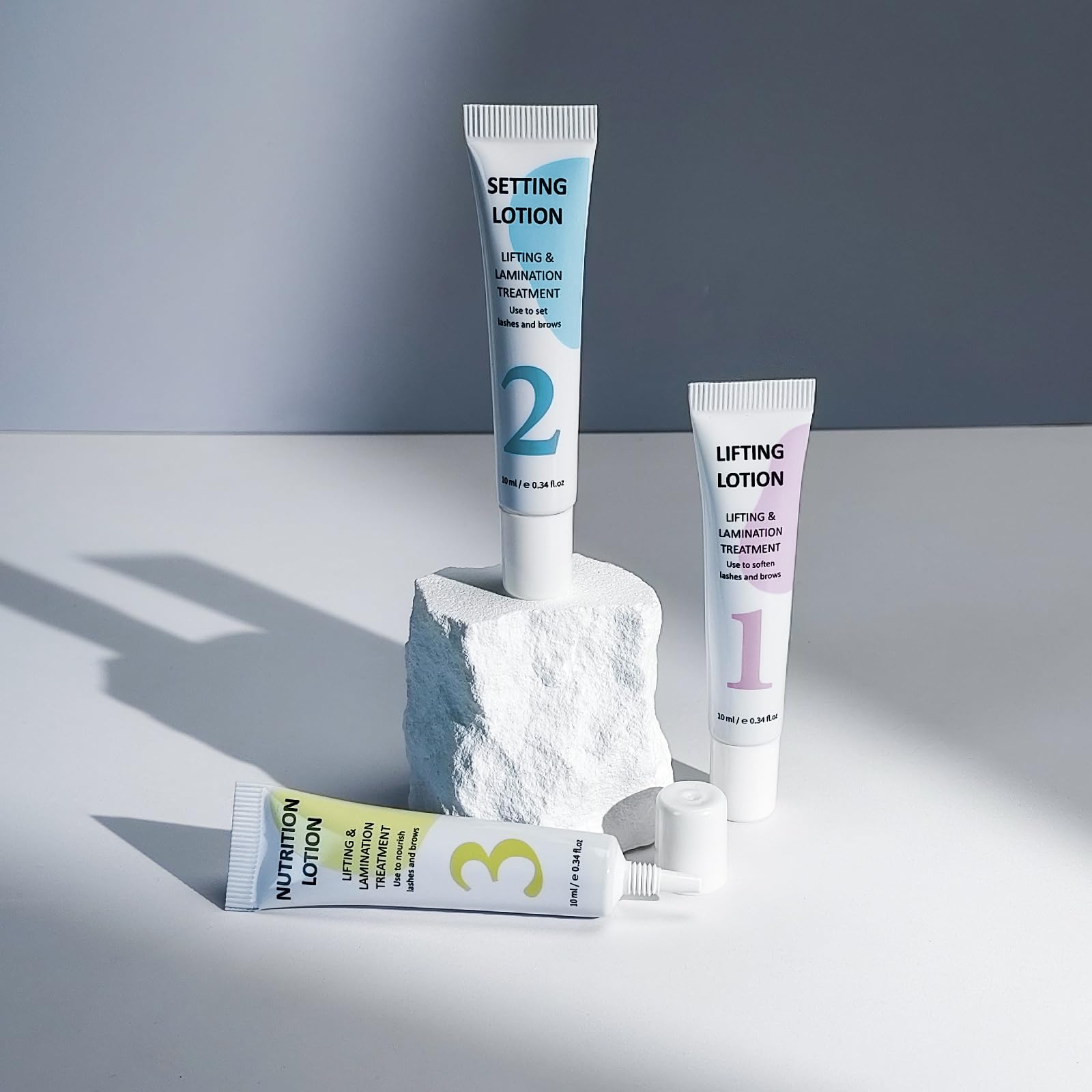 Libeauty Kit Laminazione Ciglia, 10ml Laminazione Sopracciglia, Kit Laminazione Ciglia E Sopracciglia, Design Tubolare, Controllo Preciso Della Quantità di Emulsione, per Casa e Salone