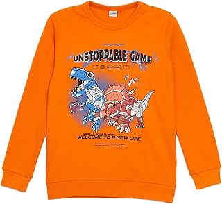 تيشرت مطبوع برقبة دائرية ضيقة للأولاد من ال سي وايكيكي