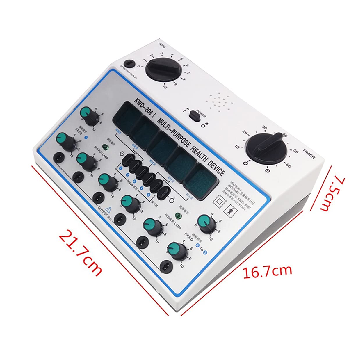 Elektryczny stymulator akupunktury, wyjście 6-kanałowe, urządzenie do masażu, zestaw do pielęgnacji maszyn, cyfrowy stymulator elektroterapii