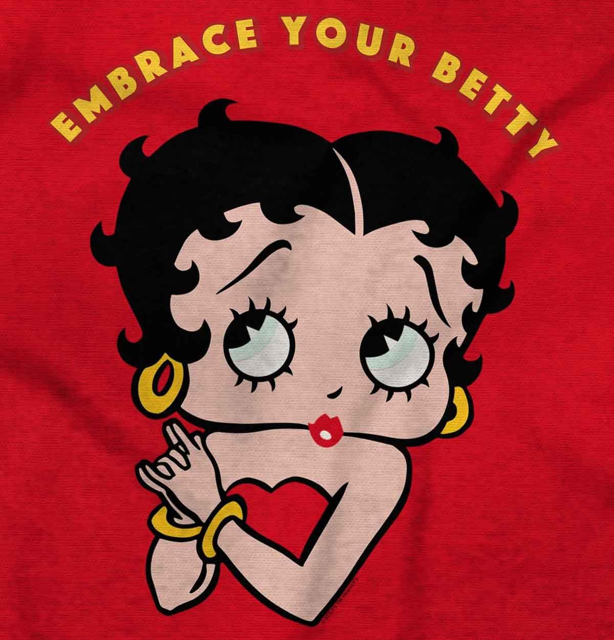 Brisco Brands Betty Boop Cartoon Cute Motivational Zip Hoodie Sweatshirt Women