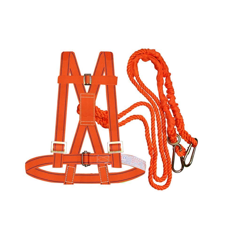 SwaYve Cinturón de Seguridad para Trabajos Aéreos, Arnés de Seguridad, Arnés de Construcción, Cinturón de Seguridad de Protección Contra Caídas para Trabajos Aéreos para Trabajos de Escalada en Techos