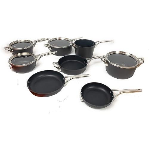 Calphalon Premier 12-piece Hard Anodized Space Saving Cookware