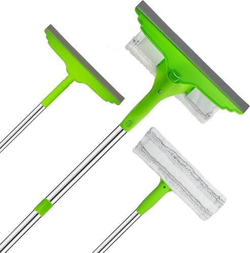 Miniatura 1 de Plumeros de microfibra para limpieza plumero ITTAR de plumas con poste de extensión de 826 pulgadas mango largo plumero de telaraña kit de trapeador