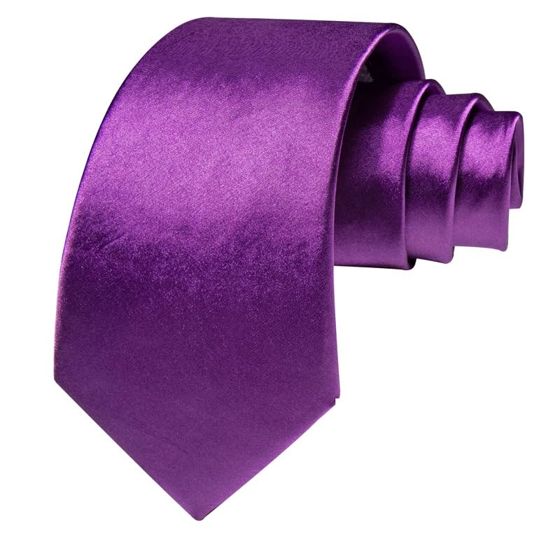 Corbata clásica de seda y poliéster para hombre 8cm miniatura 3