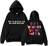 ZYXTIM Womens Funny Hoodies Sweatshirts GOD Letter Printed Long Sleeve Party Tops Plus Size Cute Sweatshirts for Teen Girl