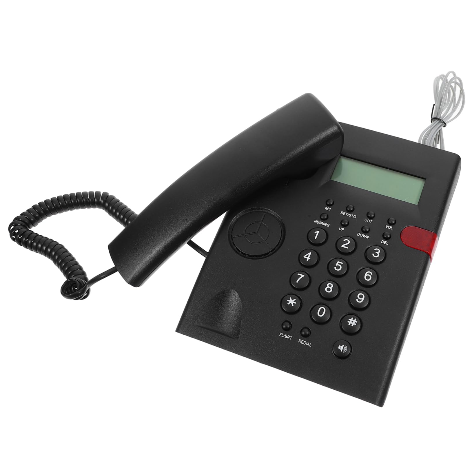 HOMSFOU Telefono Fisso Tasti Grandi per Casa Ufficio Telefoni Fissi Filo Anziani Adolescenti