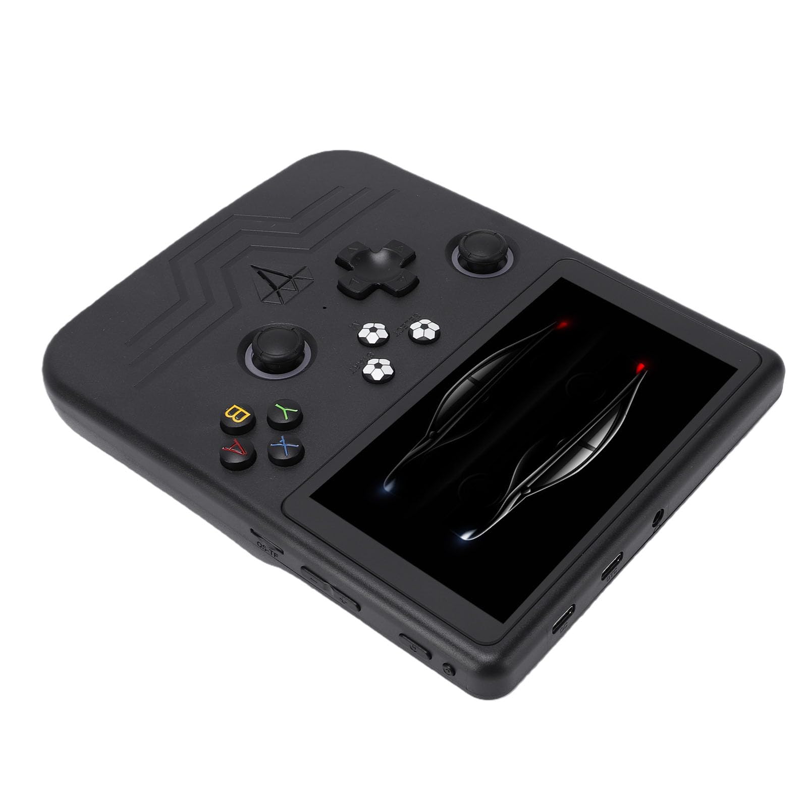 Retro-Handspielkonsole, 6,0-Zoll-HD-Bildschirm, 1,5 GHz, 64-Bit-CPU mit Vorinstallierten Spielen 128 G, Joystick mit RGB-Hintergrundbeleuchtung, 6000-mAh-, Ideal für Reisen und Geschenke