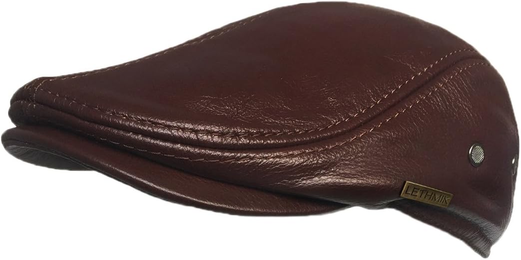 LETHMIK Men's Flat Brown 7 1/4-7 3/8