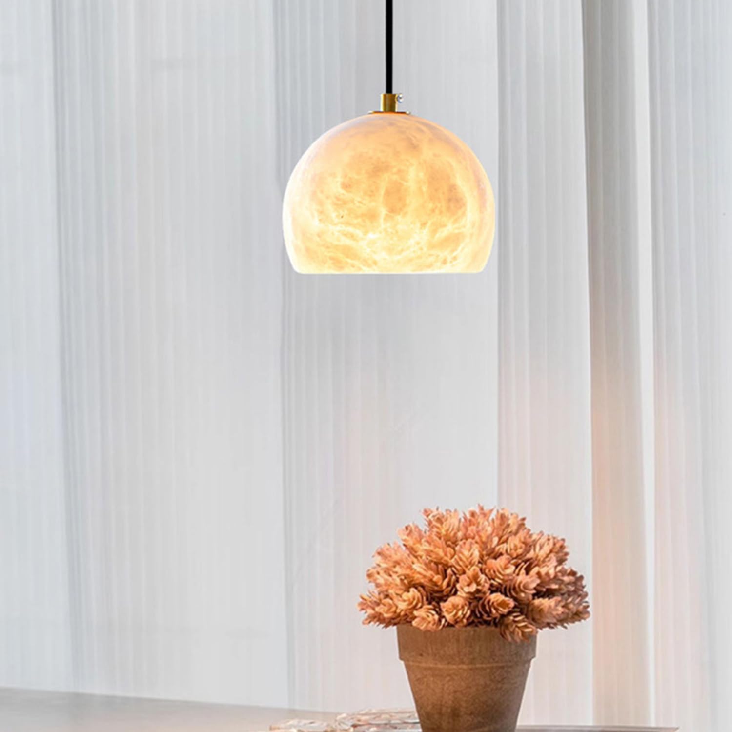 Lampada a sospensione moderna in marmo nordico a sospension