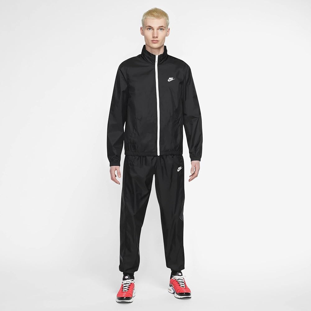 ウォーキング・ランニングウェア SS2007 NIKE 2PC TRACK JACKET & TROUSERS Nike DR3337-010 Sportswear Club Tracksuit Men's Black/White