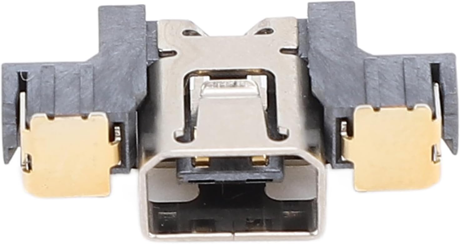 Professional Long Life Power Charger Jack Replacement with Interface Fix for New 3DS XL, Charging Port Metal for New 3DS and New 3DS XL, Essential for Repairs