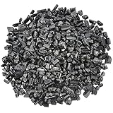 Shanxing - Pietre di pietra martellata, cristalli di pietra tritata, decorazione per la casa, tormalina nera (0,5 kg, circa 460 grammi)