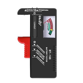 BT-168 Button-Battery Checker Universal Pointer Display Tester 1.5V/9V AA AAA Button-Battery acity Diagnostic Tool-Layfoo