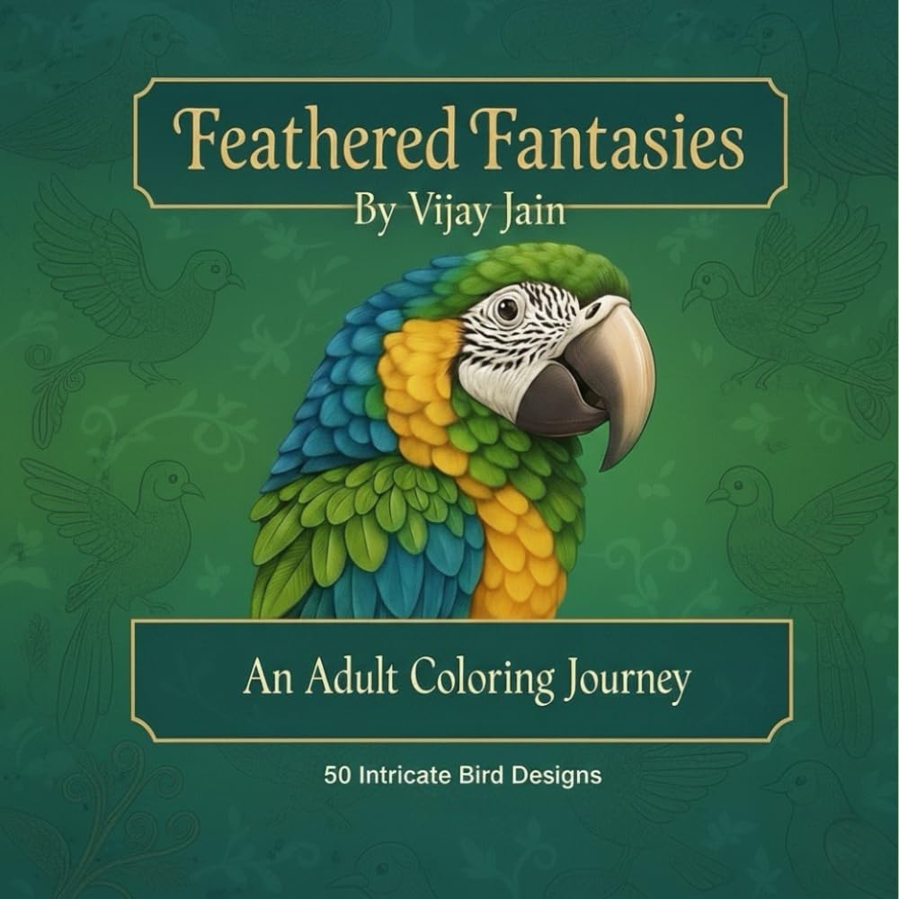 FEATHERED FANTISIES: An Adult Coloring Journey