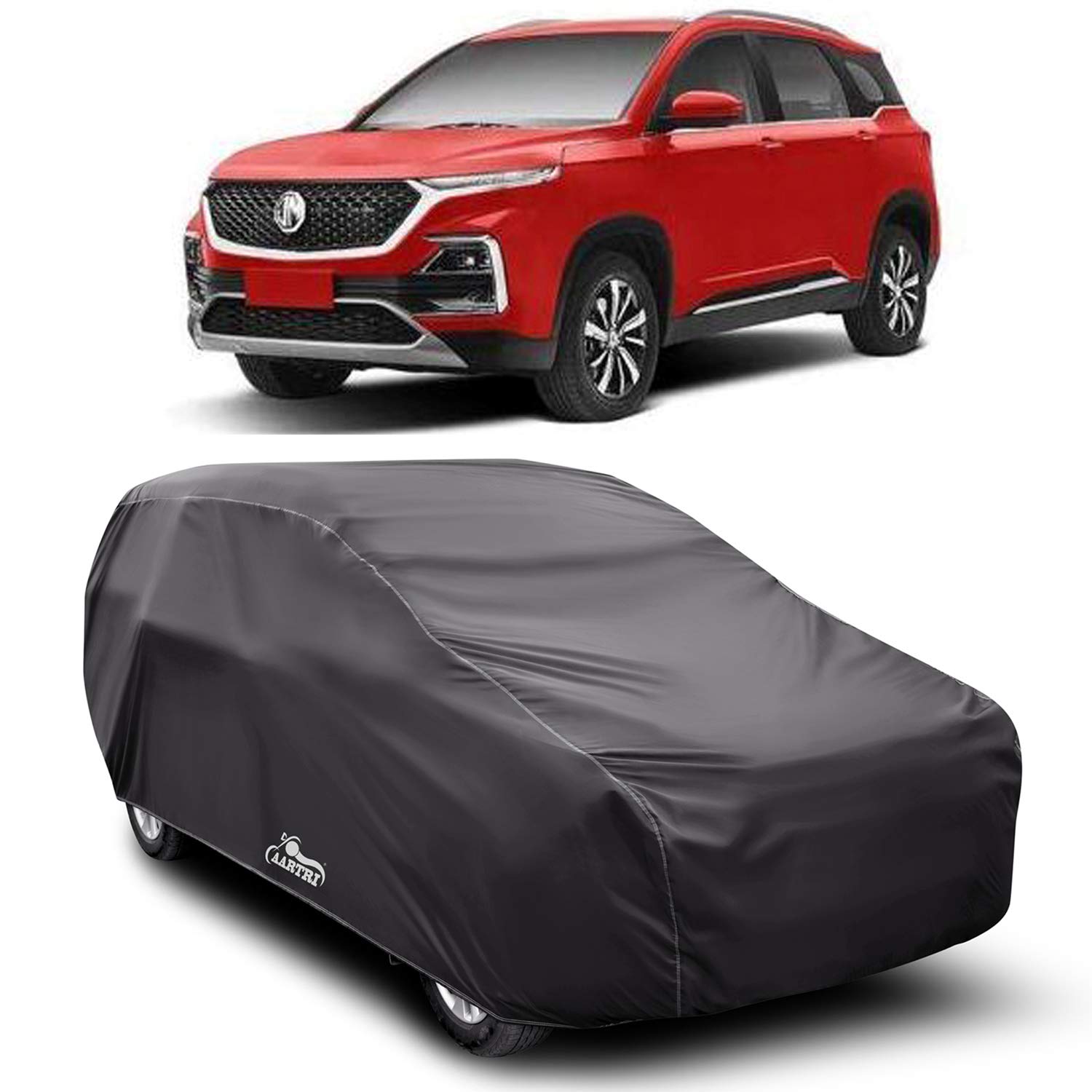 Cover Lab Presents Prime Quality Water Resistant Car Body Cover Compatible with MG Hector (Grey Without Mirror)