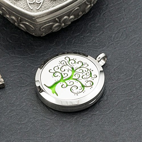 Uniqueen - Collana con ciondolo diffusore di oli