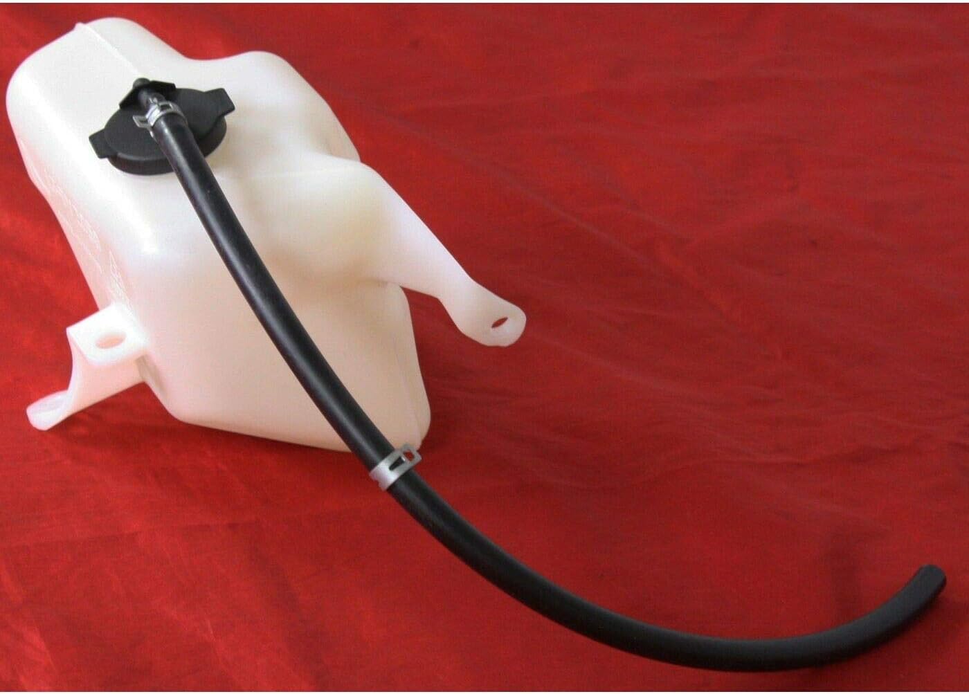 DAT AUTO PARTS Coolant Recovery Bottle Tank With Cap Replacement for 09-13 Toyota Corolla White Smooth TO3014124 164700T040