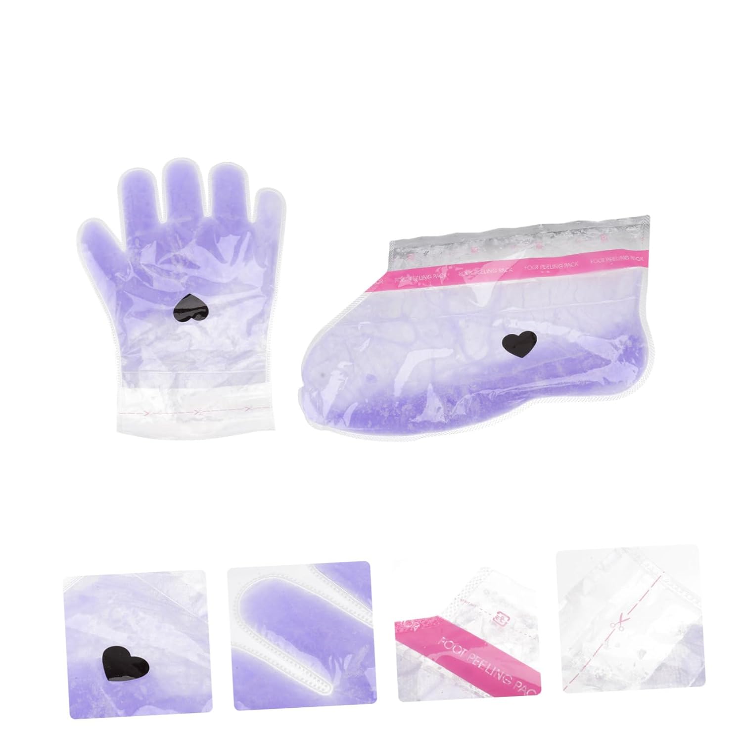 2pairs Lavender Paraffin Wax Therapy Covers for Hands Feet Durable Non-woven Material Easy to Use for Home
