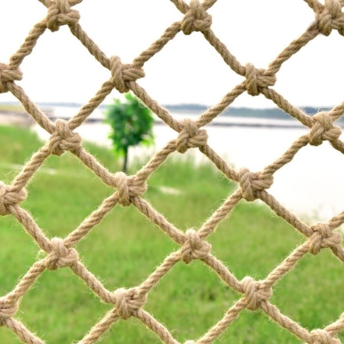 Filet en corde de jute naturelle anti-chute et durable de 3m x 5m