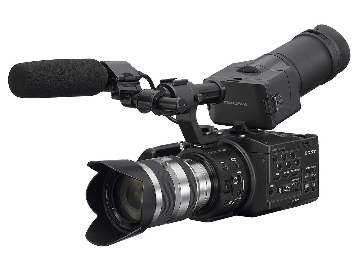 Sony NEX-FS100EK CMOS Full HD Noir caméscope numérique - Caméscopes numériques (CMOS, 11,1x, 18-200 mm, 36-400 mm, 6,7 cm, Optique)