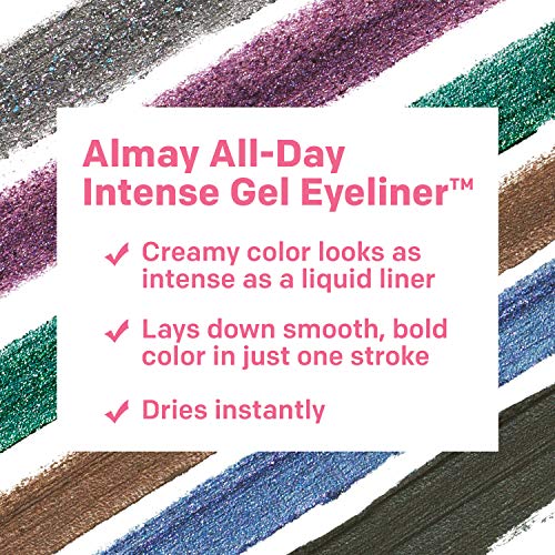 Almay All-Day Intense Gel Eyeliner, Longlasting, Waterproof, Fade-Proof Creamy High-Performing Easy-To-Sharpen Liner Pencil, 120 Nocturnal Navy, 0.045 Oz. #TOP6