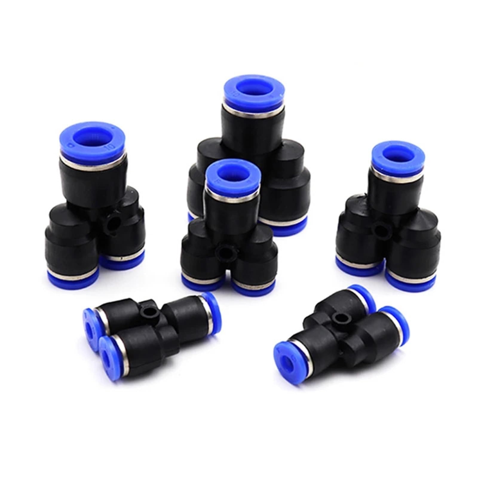 Hzomif Py-4 100Pcs Plastic Push-To-Connect Pipe Fittings Kit 4Mm-16Mm Od For Air Water